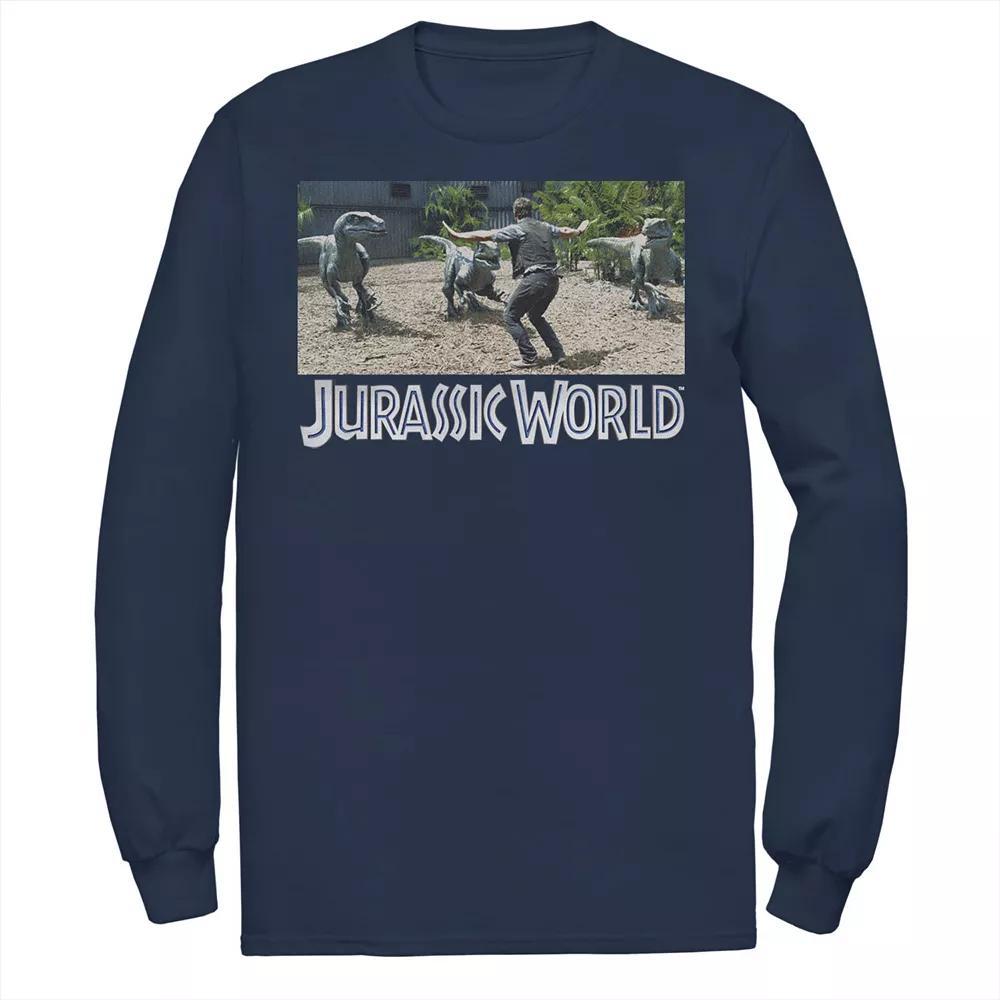 Men's Jurassic World Owen Raptor Pack Trainer Tee, Size: Large, Blue Product Image