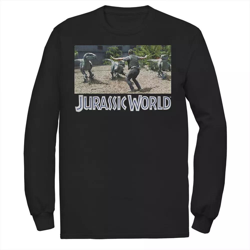 Men's Jurassic World Owen Raptor Pack Trainer Tee, Size: Large, Blue Product Image