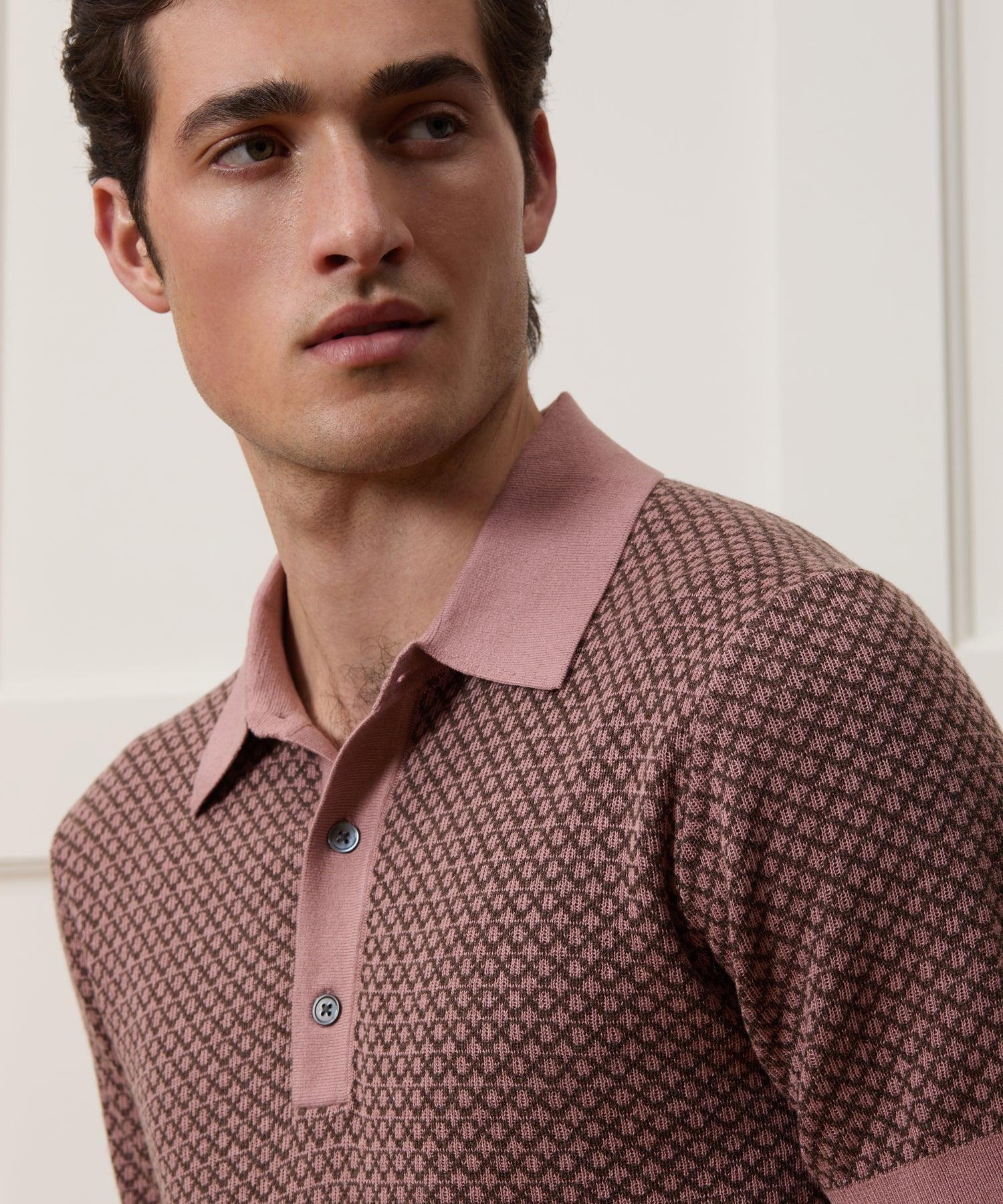 Silk-Cotton Sweater Polo Product Image
