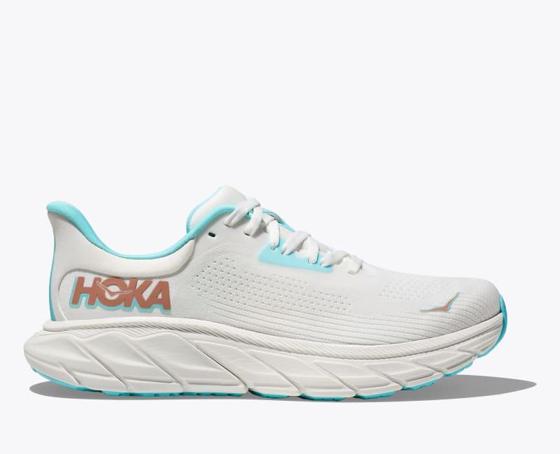 HOKA Women's Arahi 7 Shoes in Vanilla/Cream, Size 7 Product Image
