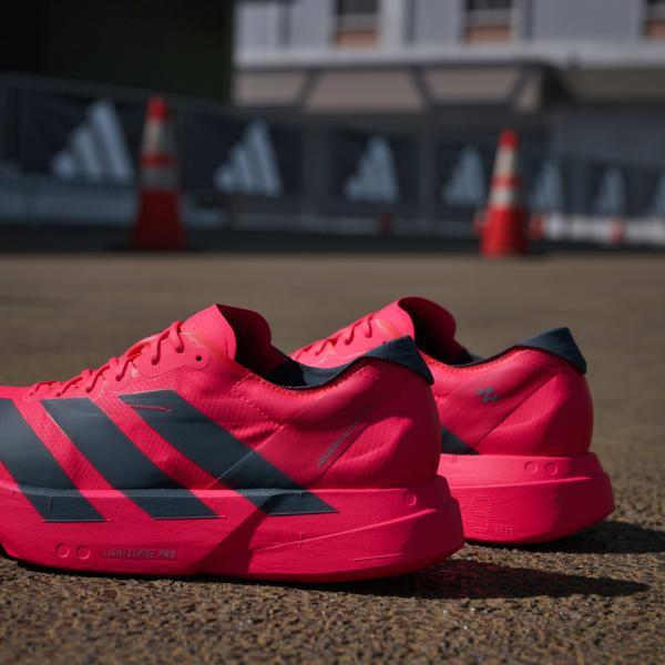 adidas Adizero Adios Pro 4 Shoes Lucid Red 9.5 Mens Product Image