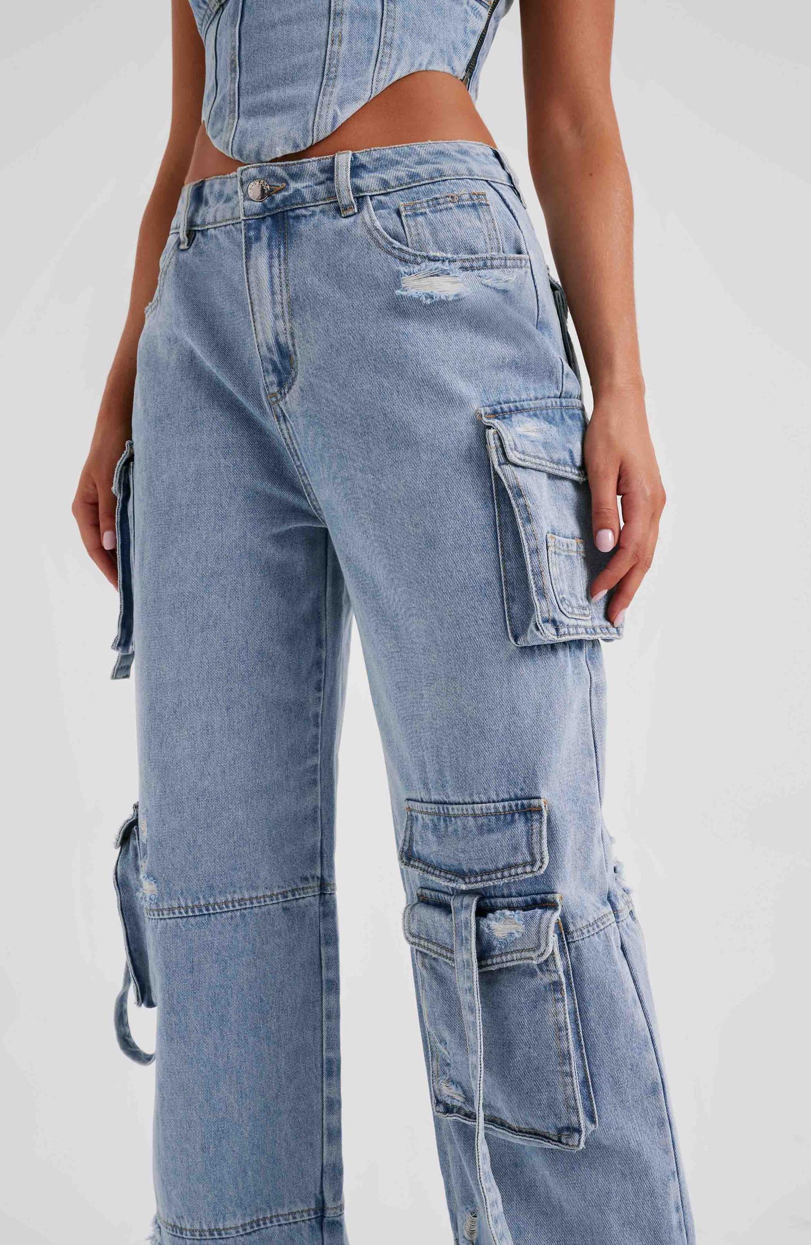Brooklyn Cargo Pant - Blue Product Image