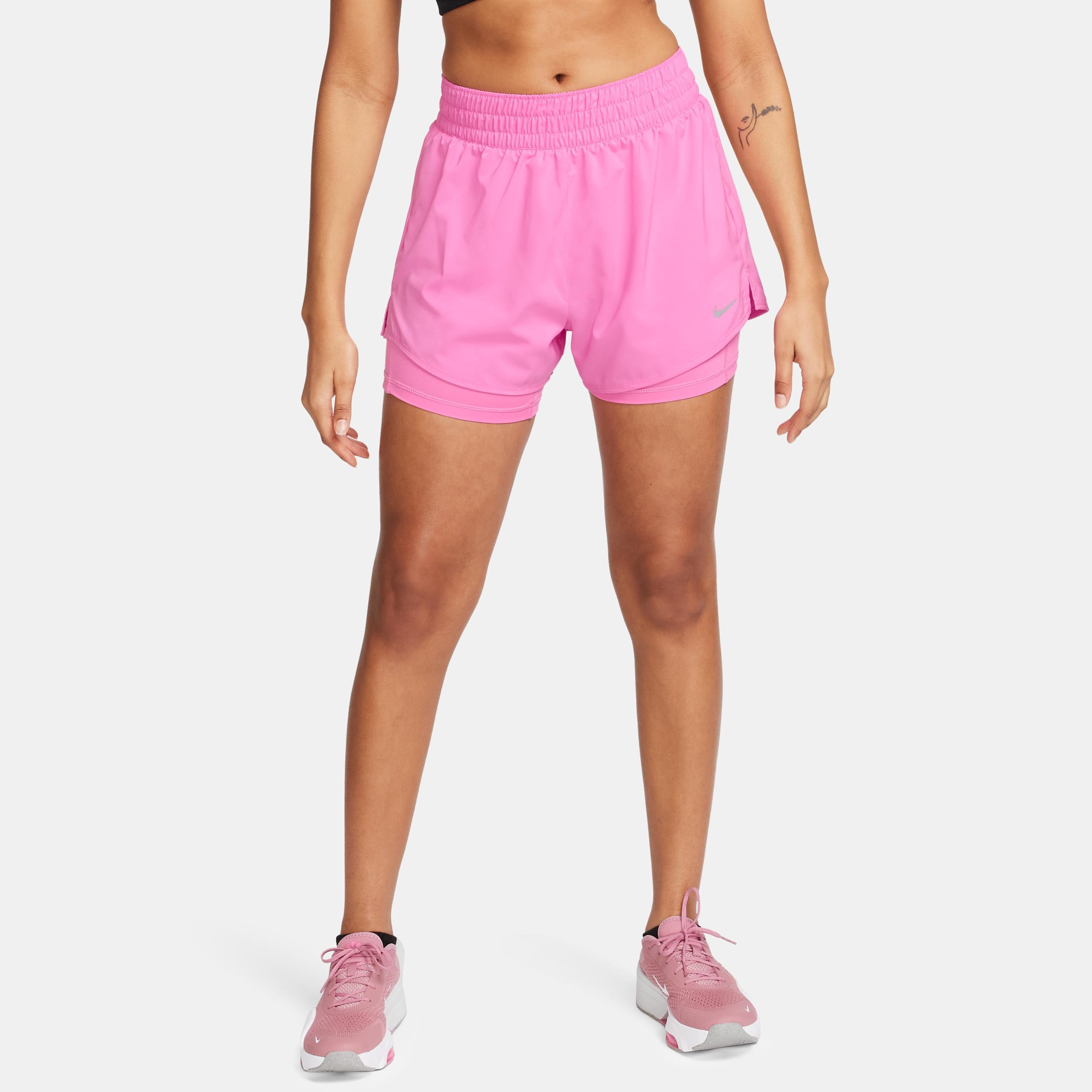 Nike Women's One Dri-FIT High-Waisted 3" 2-in-1 Shorts Product Image