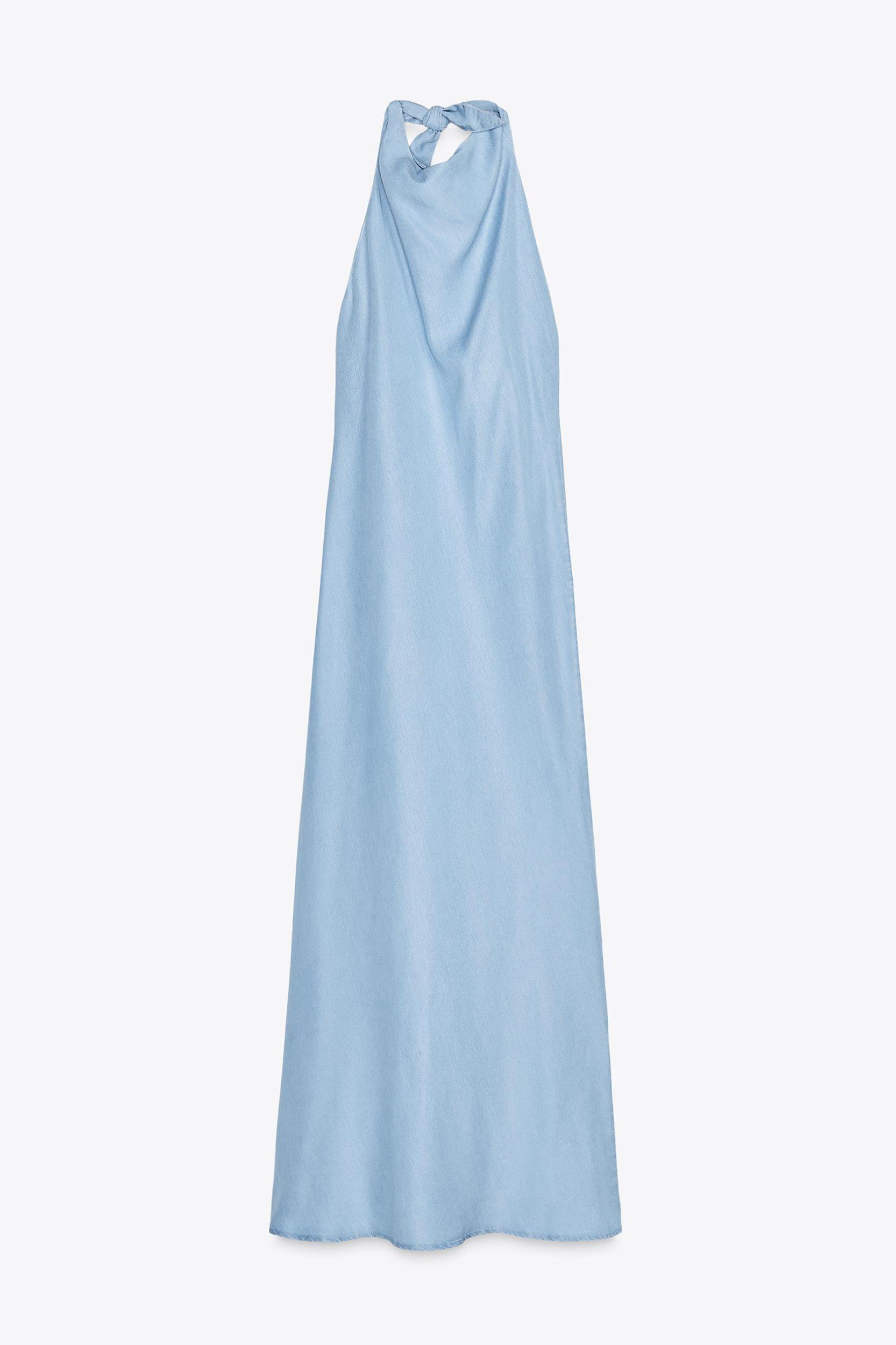 FLOWY HALTER DRESS Product Image