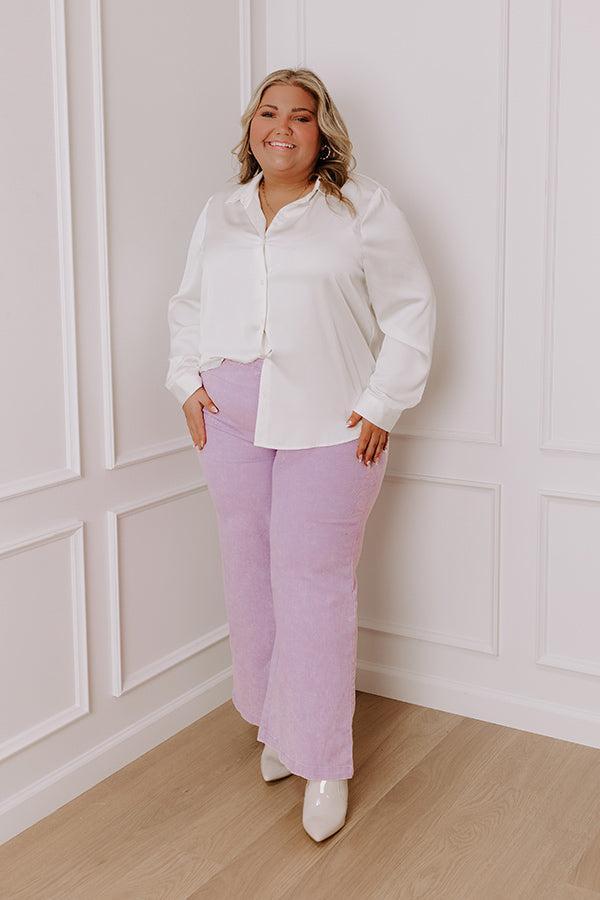 The Dex High Waist Straight Leg Jean In Lavender Curves Product Image