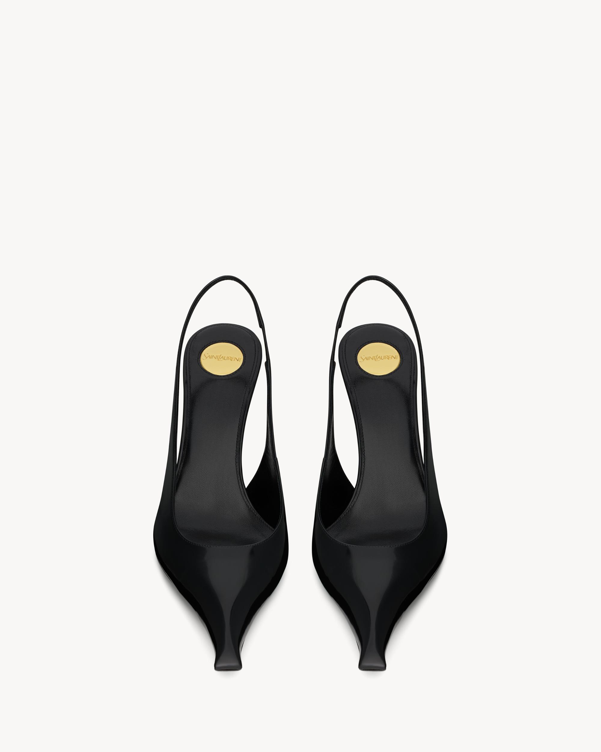 MILLER wedges in glazed leather Product Image