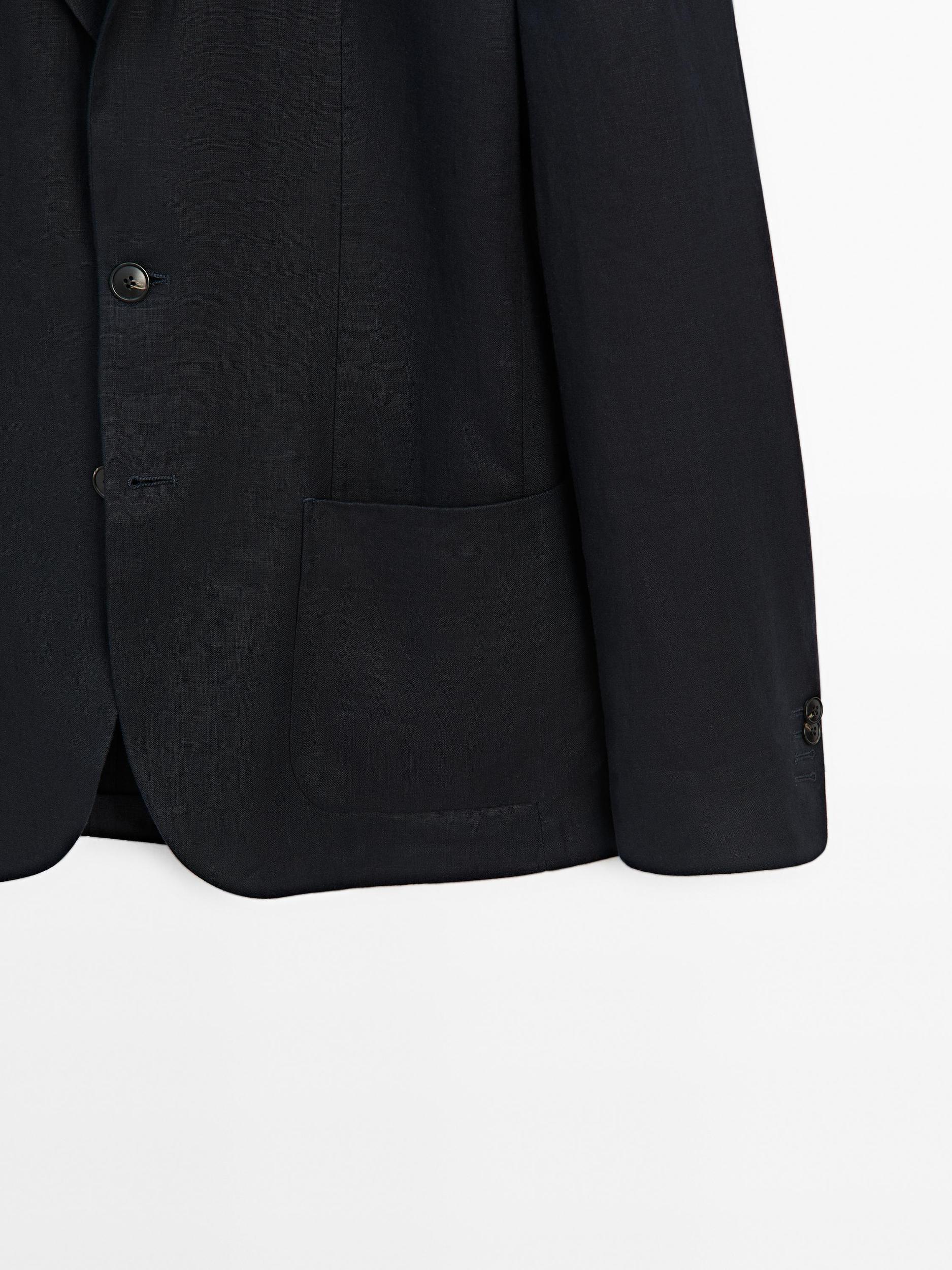 100% linen suit blazer Product Image