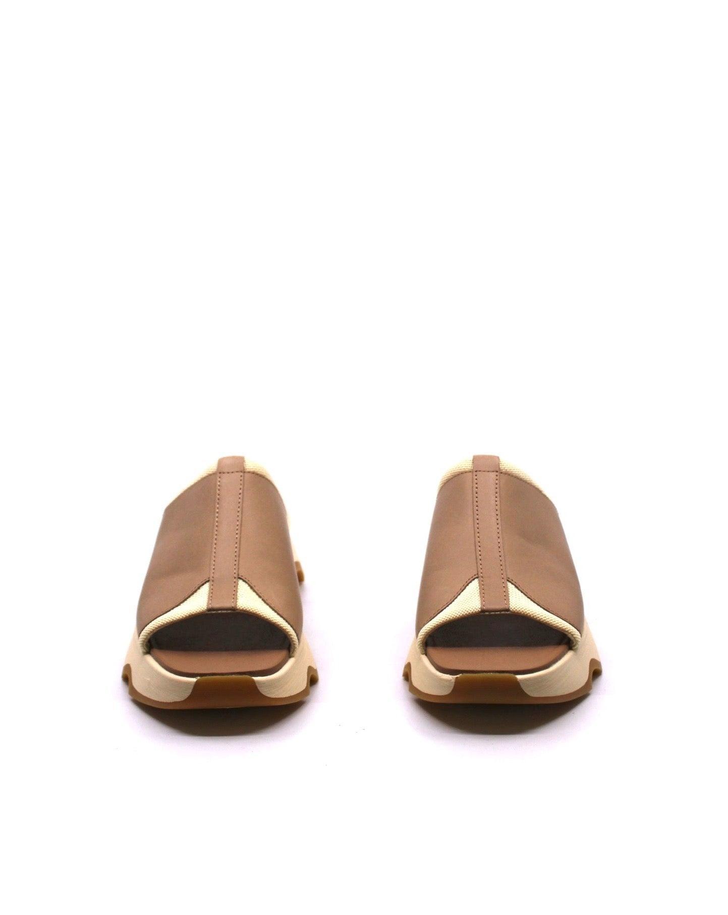 Sorel Kinetic Impact Slide High Sandal Honest Beige/Honey White Product Image