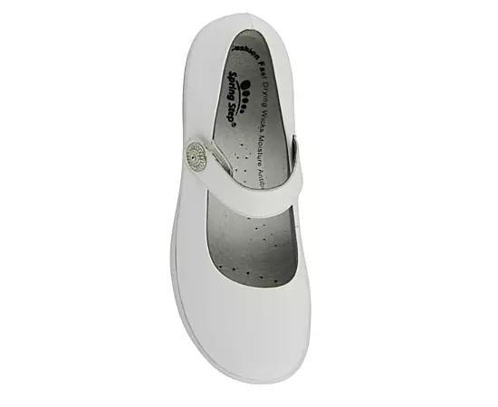 Spring Step Wisteria Women's Mary Jane Shoes, Size: 6.5 Medium, White Product Image