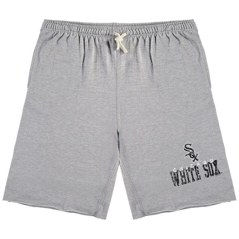 Men's Heathered Gray Chicago White Sox Big & Tall French Terry Shorts, Size: 2XB, Grey Product Image