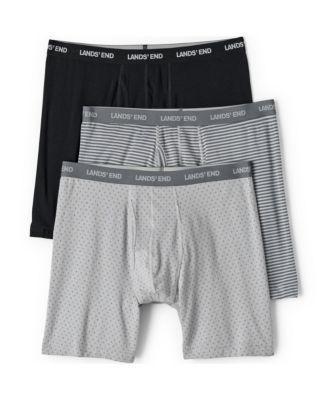 Mens Lands End 3-Pack Comfort Boxer Briefs Deep Blue Product Image