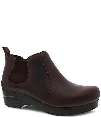 Dansko Frankie Oiled Leather Chelsea Booties Product Image