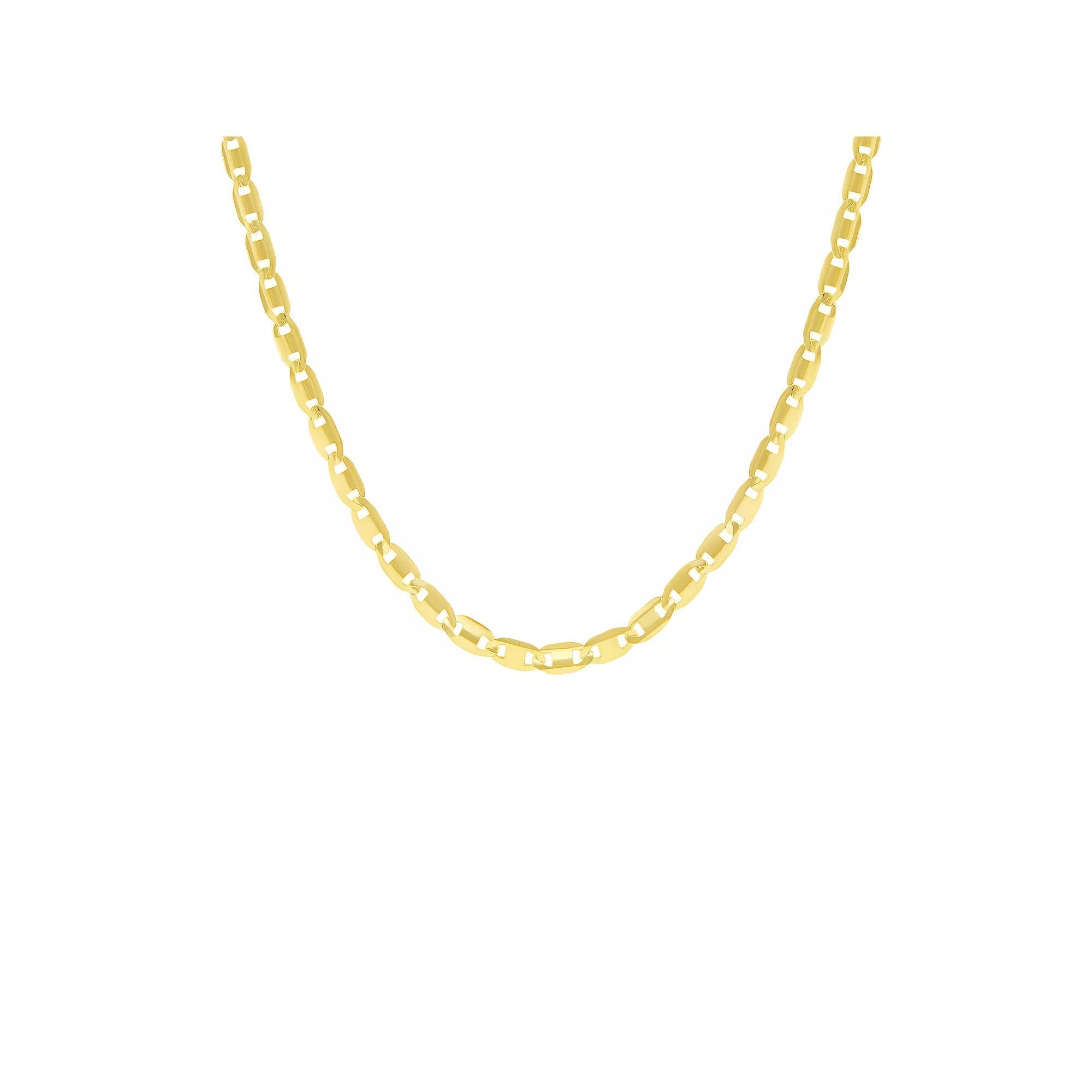 PRIMROSE 24k Gold Over Silver Valentino Chain Necklace, Women's, Size: 18", Gold Tone Product Image