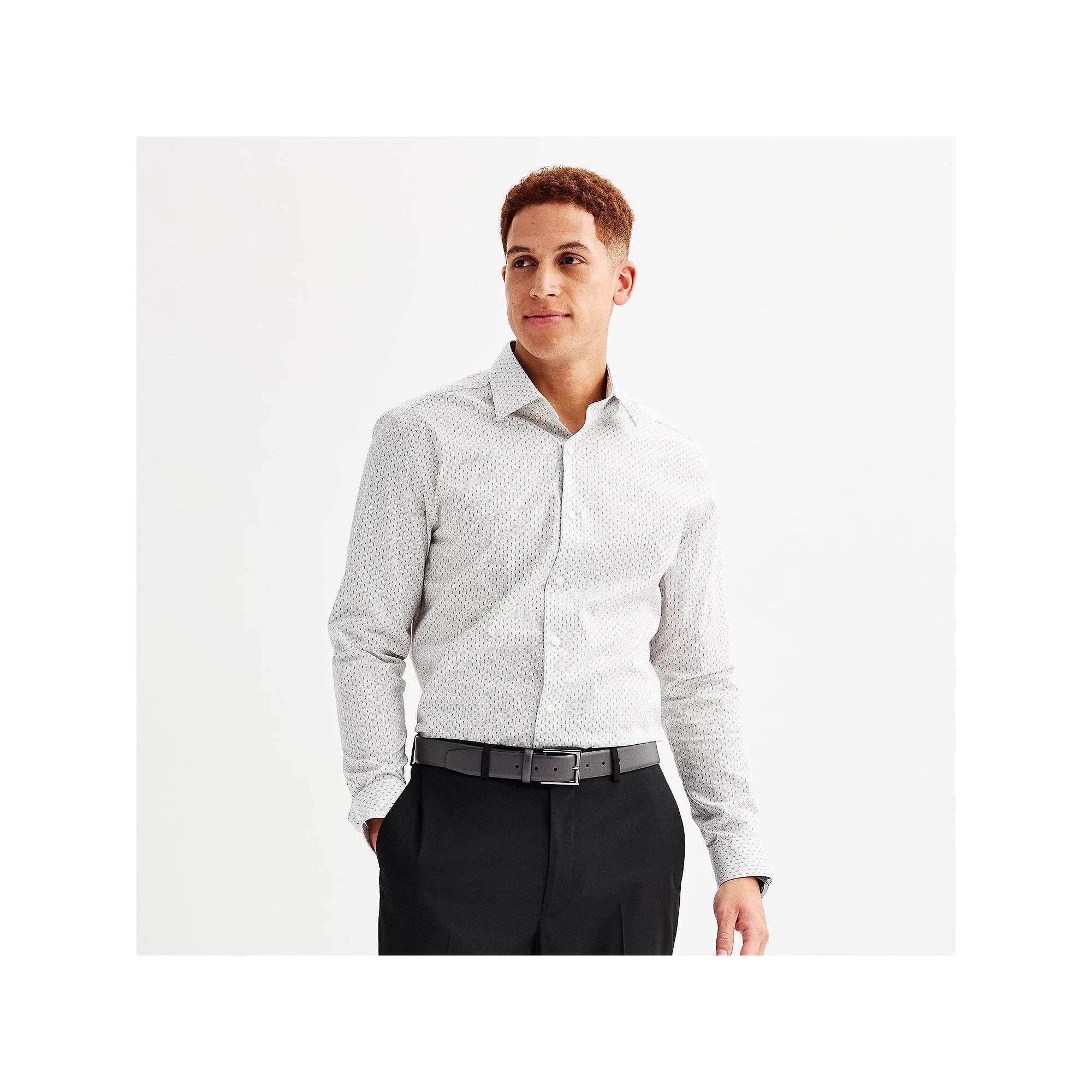 Mens Apt. 9 Premier Flex Regular-Fit Dress Shirt Blue Paisley Product Image