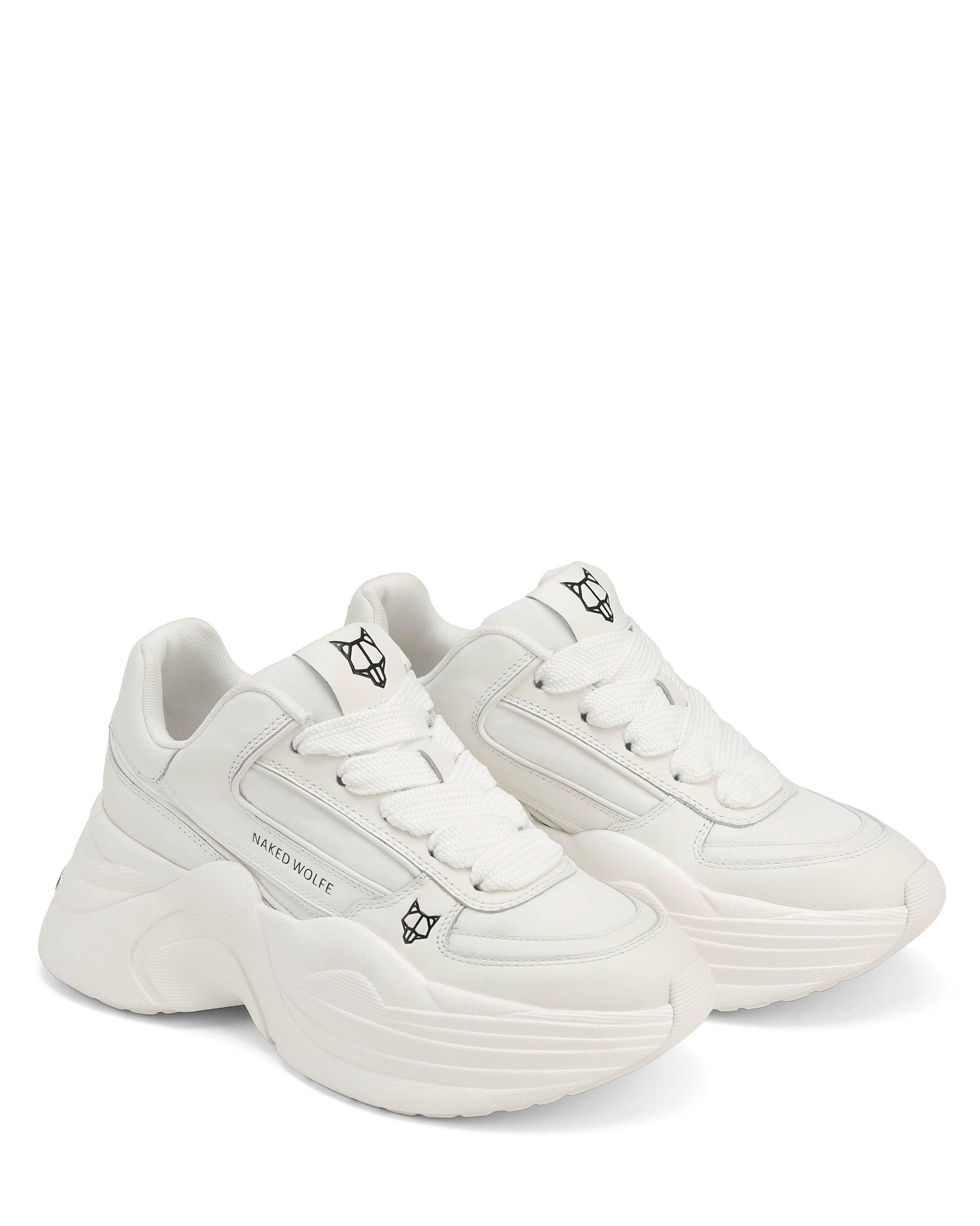 Temple White Leather Product Image