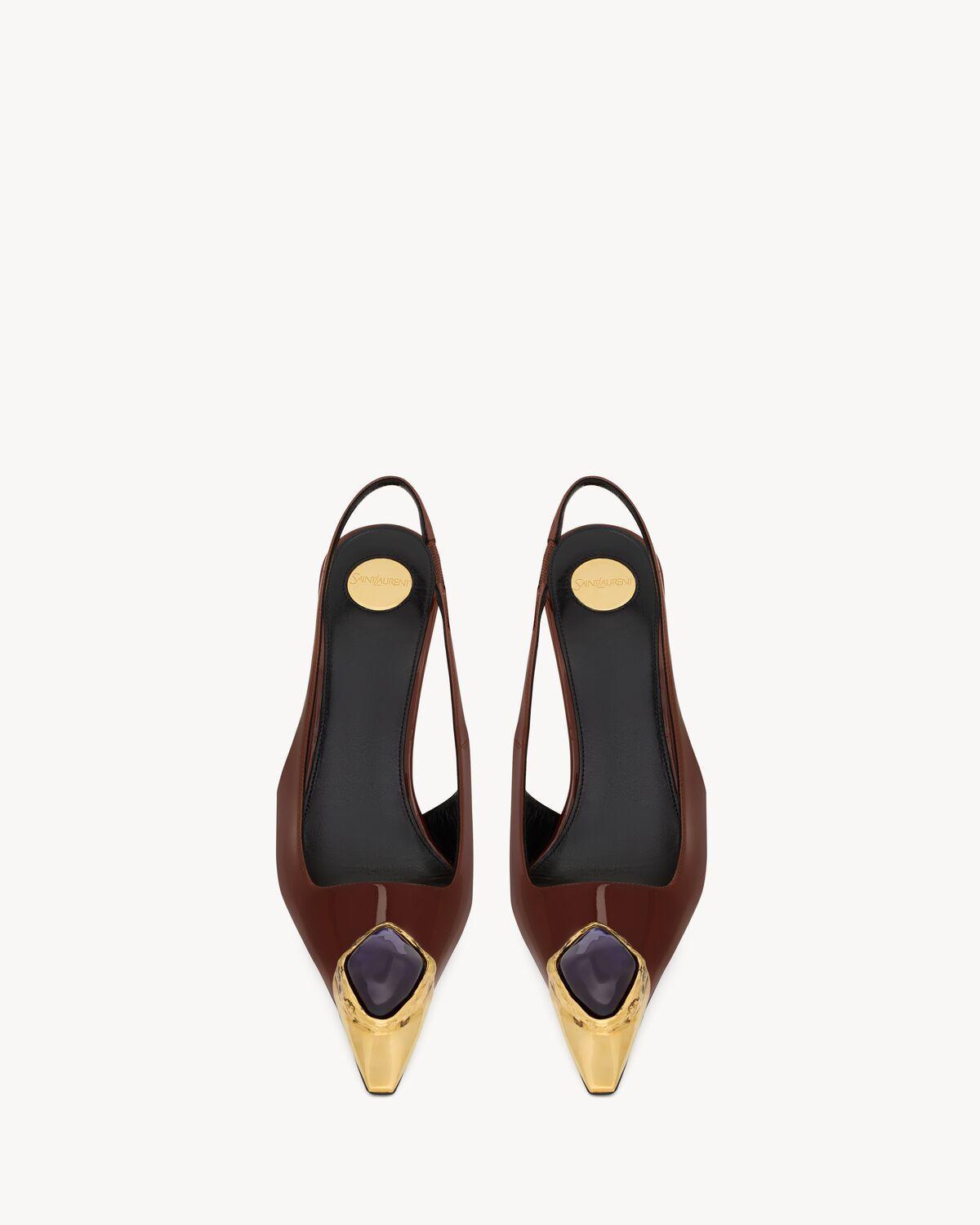 loulou slingback pumps in patent leather Product Image