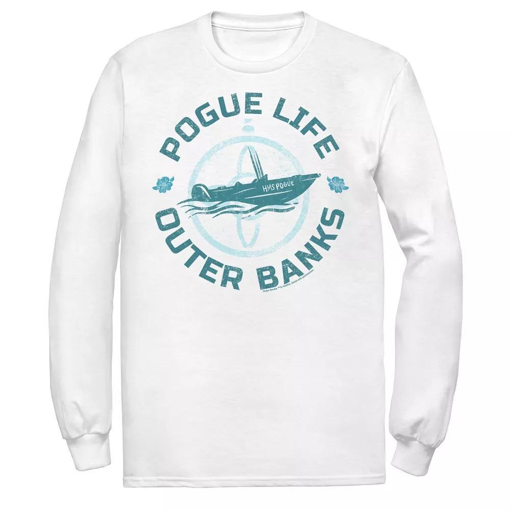 Men's Outer Banks Pogue Life Blue Hue Portrait Tee, Boy's, Size: XL, White Product Image