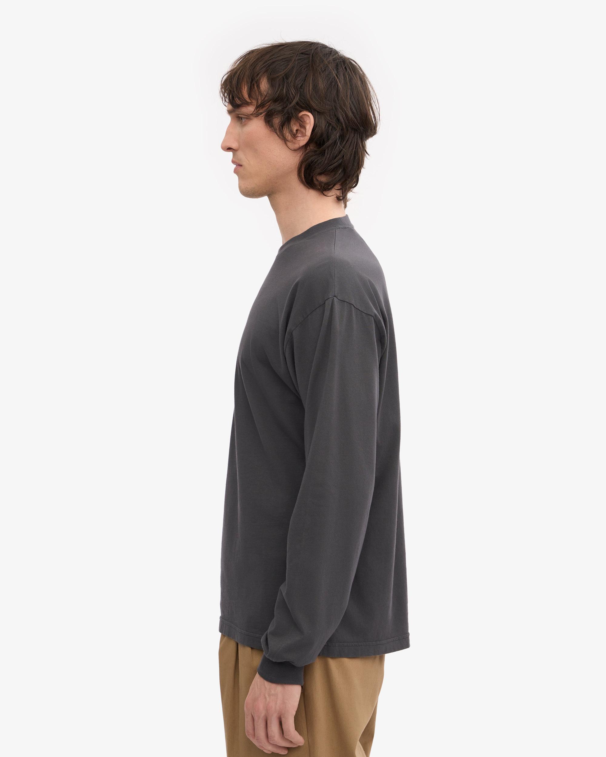 Oversized Organic LS T-Shirt - Magenta Blaze Product Image
