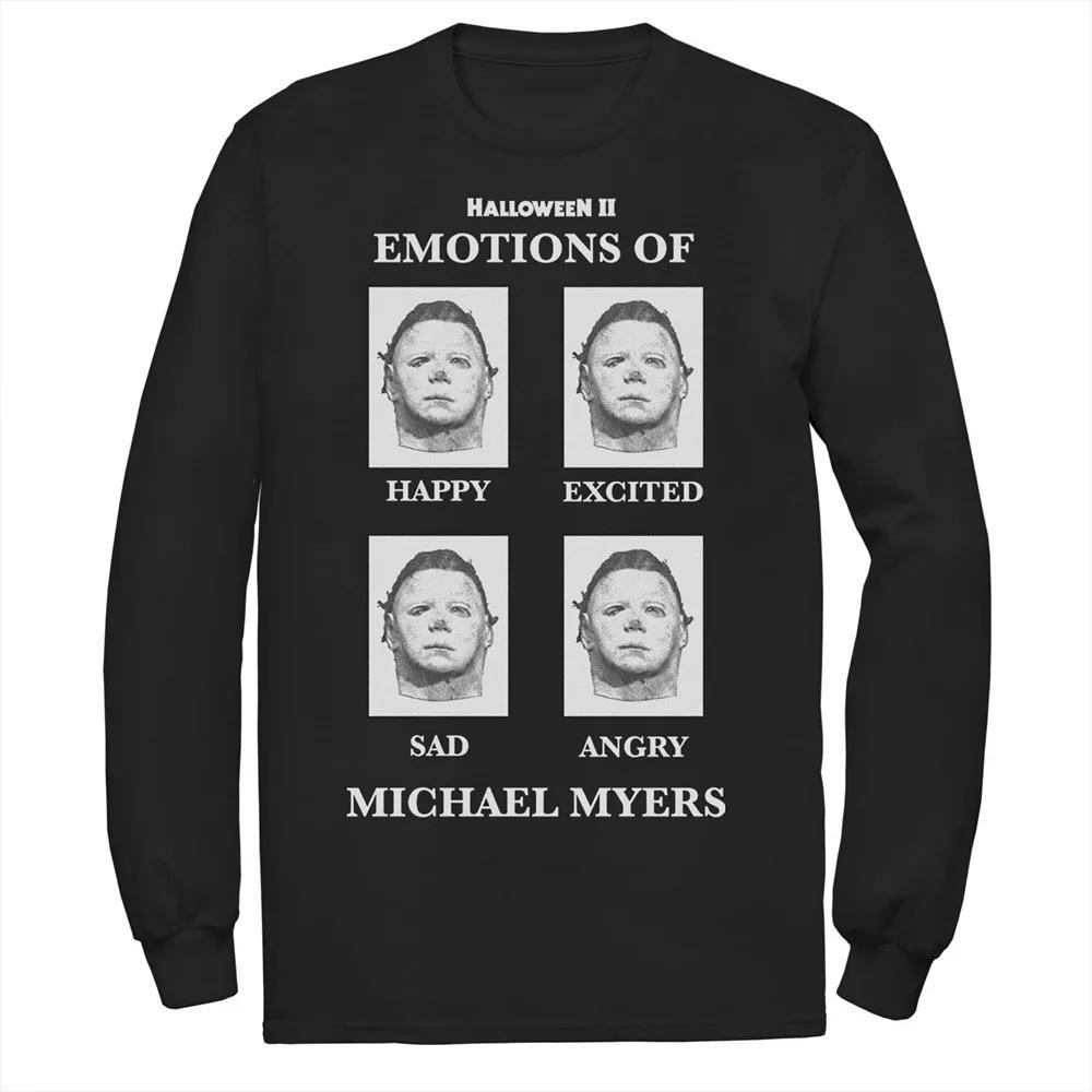 Men's Halloween 2 Emotions Of Michael Myers Tee, Size: Large, Black Product Image