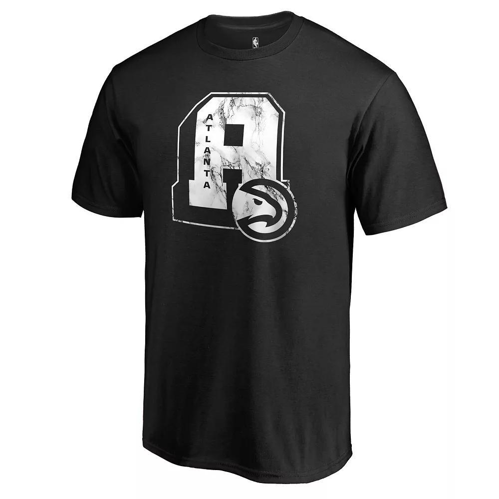 Men's Fanatics Branded Black Atlanta Hawks Letterman T-Shirt, Size: Medium Product Image