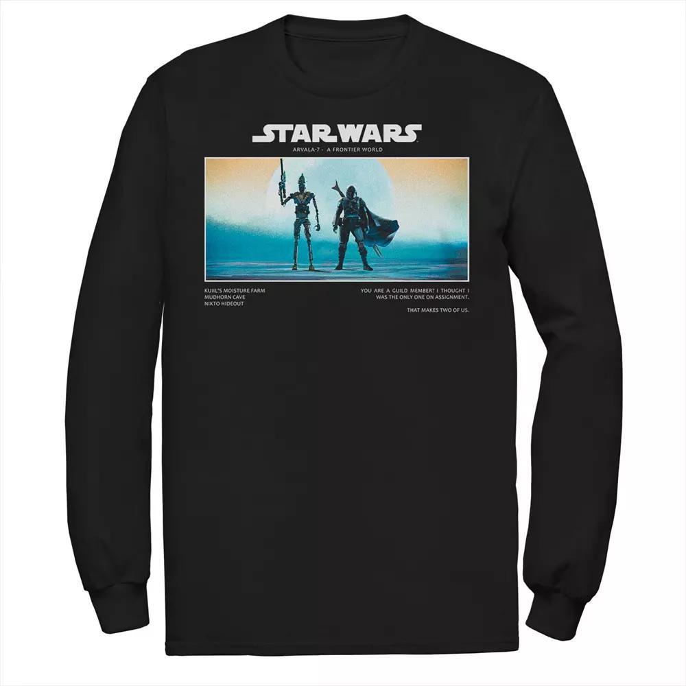 Big & Tall Star Wars It Takes Two Long Sleeve Tee, Men's, Size: 4XB, Black Product Image