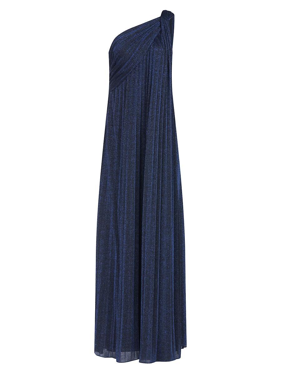 Womens Priya One-Shoulder Draped Gown Product Image