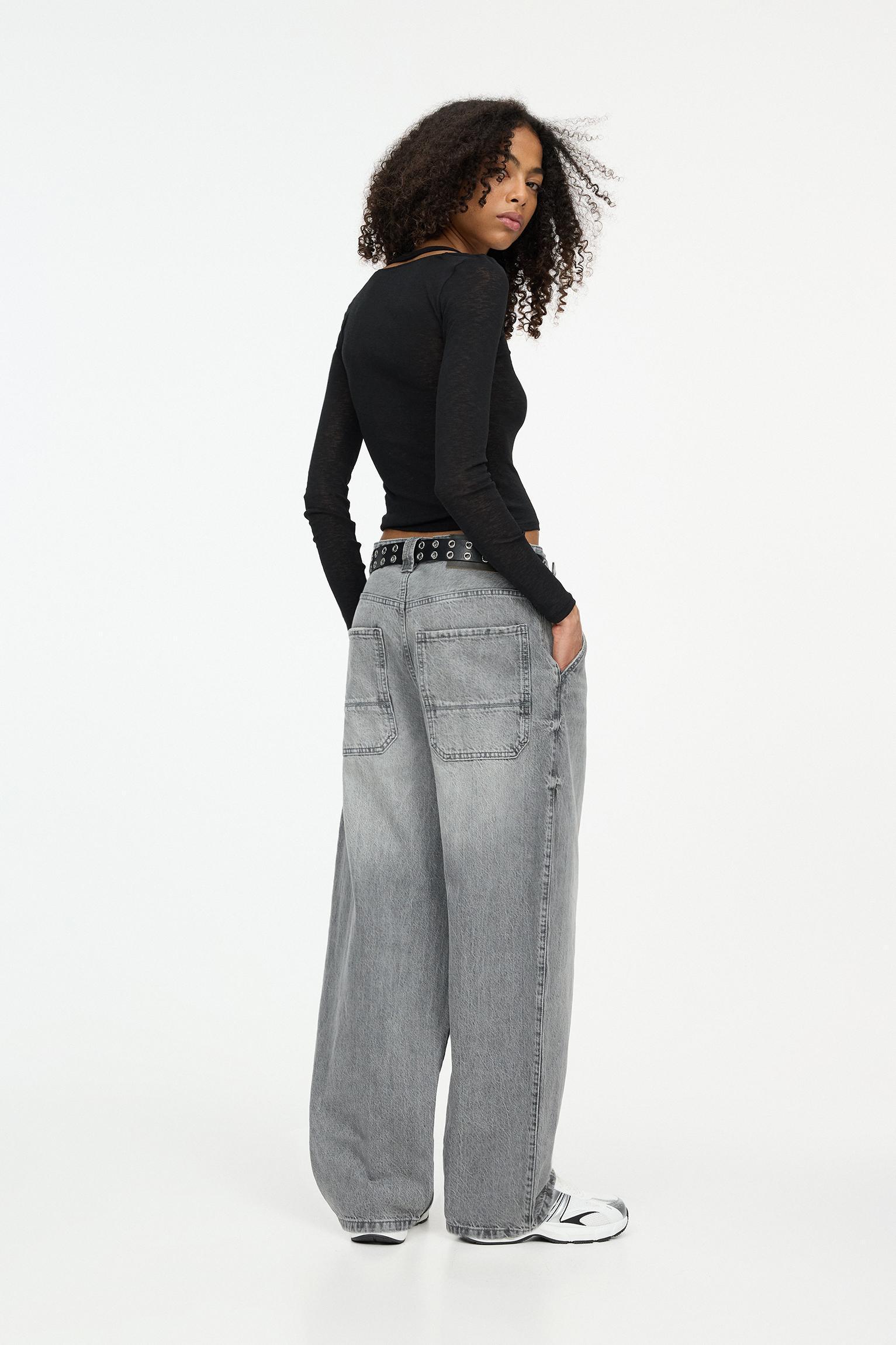 Double long sleeve strappy top Product Image