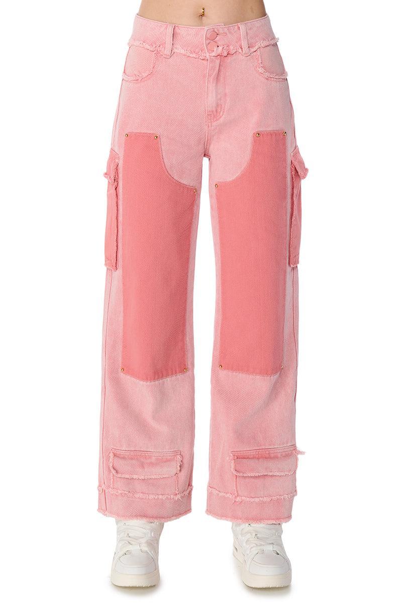 ABOVE AVERAGE WIDE LEG DENIM PANTS Product Image