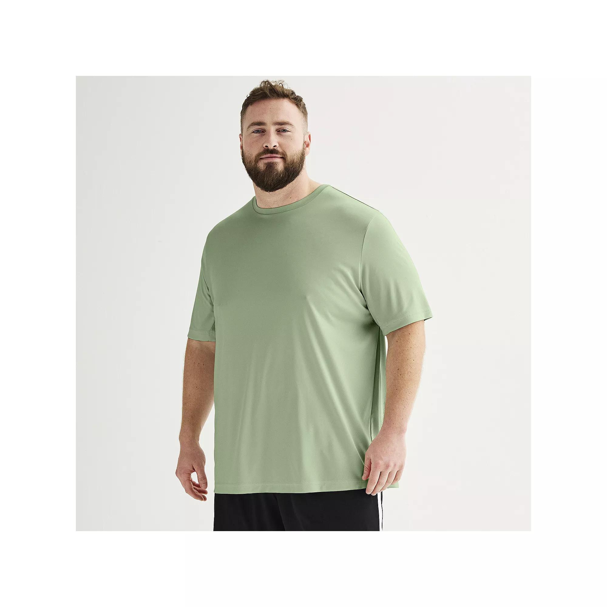 Big & Tall Tek Gear® Dry Tek Tee, Men's, Size: XL Tall, Hawk Gray Product Image
