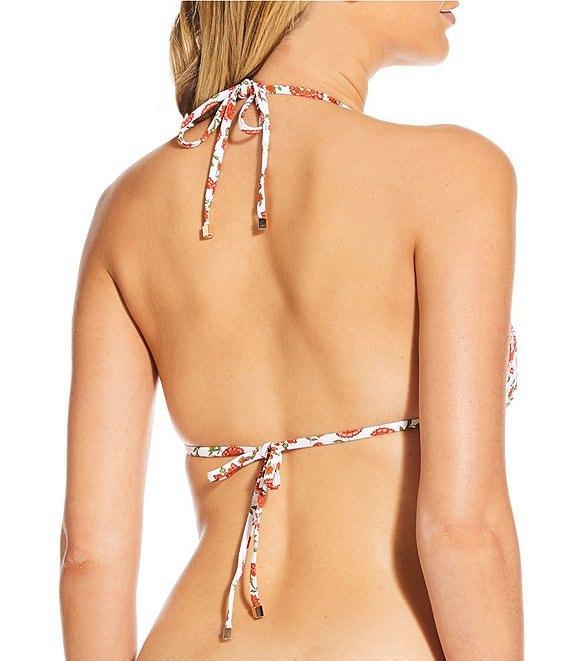 A Loves A Reversible Rio Flower Tie Side Embroidered Swim Bottom Product Image