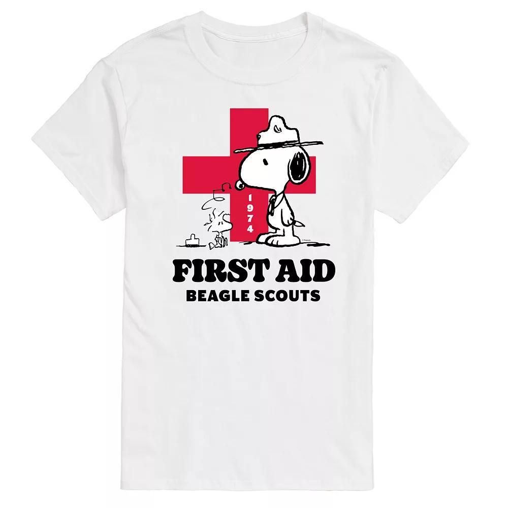 Big & Tall Peanuts First Aid Beagle Scouts Graphic Tee, Mens Product Image