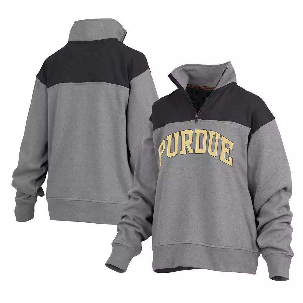 Women's Pressbox Gray Kentucky Wildcats Avon Fleece Quarter-Zip Jacket, Size: Medium, Grey Product Image