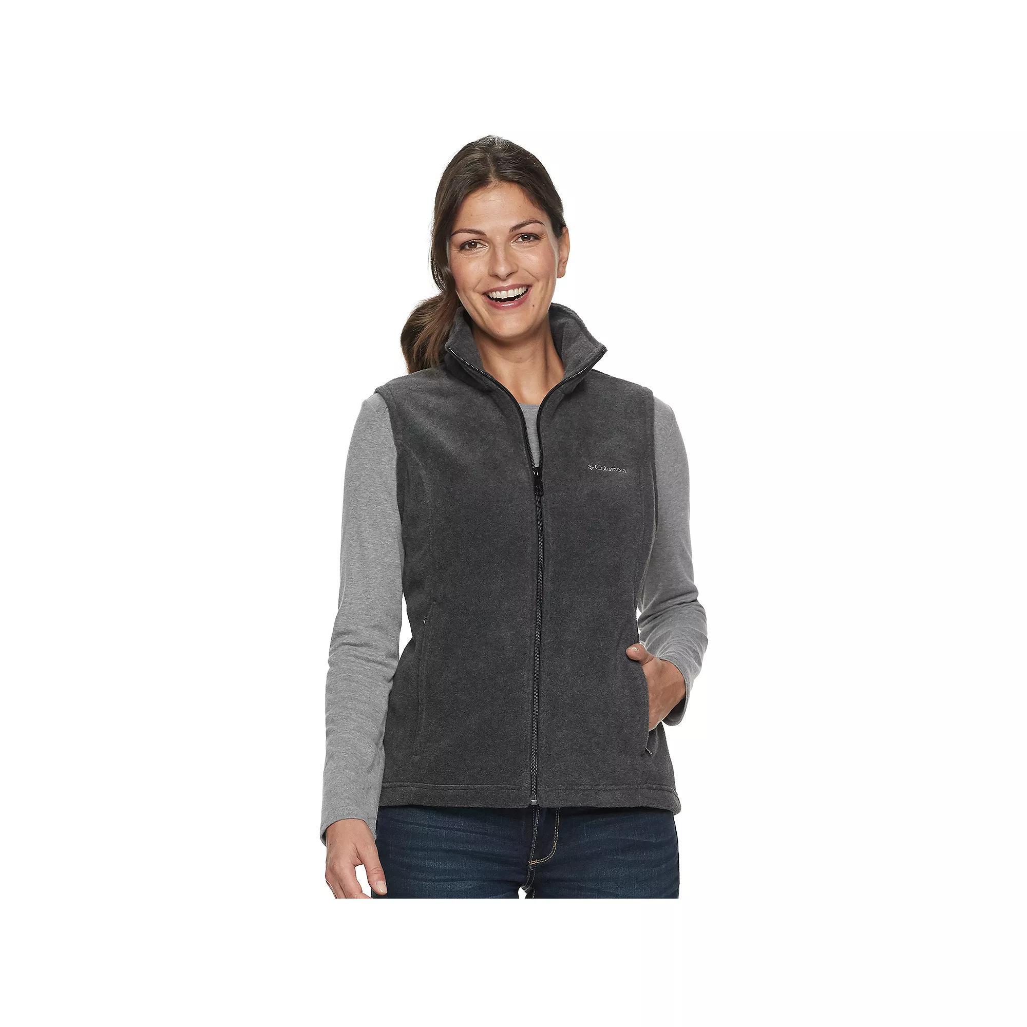 Petite Columbia Benton Springs Fleece Vest, Women's, Size: Large Petite, Black Product Image
