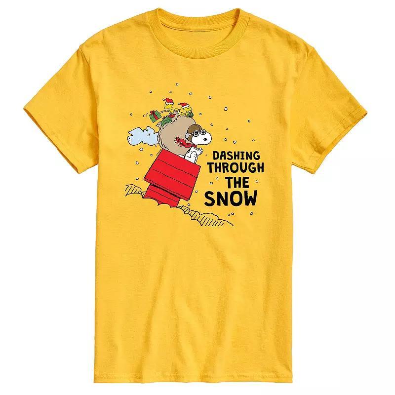 Mens Peanuts Dashing Through Snow Tee Product Image