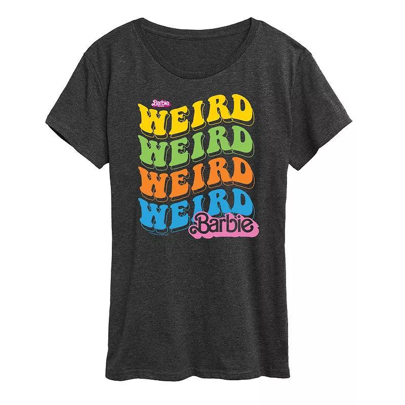 Womens Barbie The Movie Weird Stack Graphic Tee, Girls Product Image