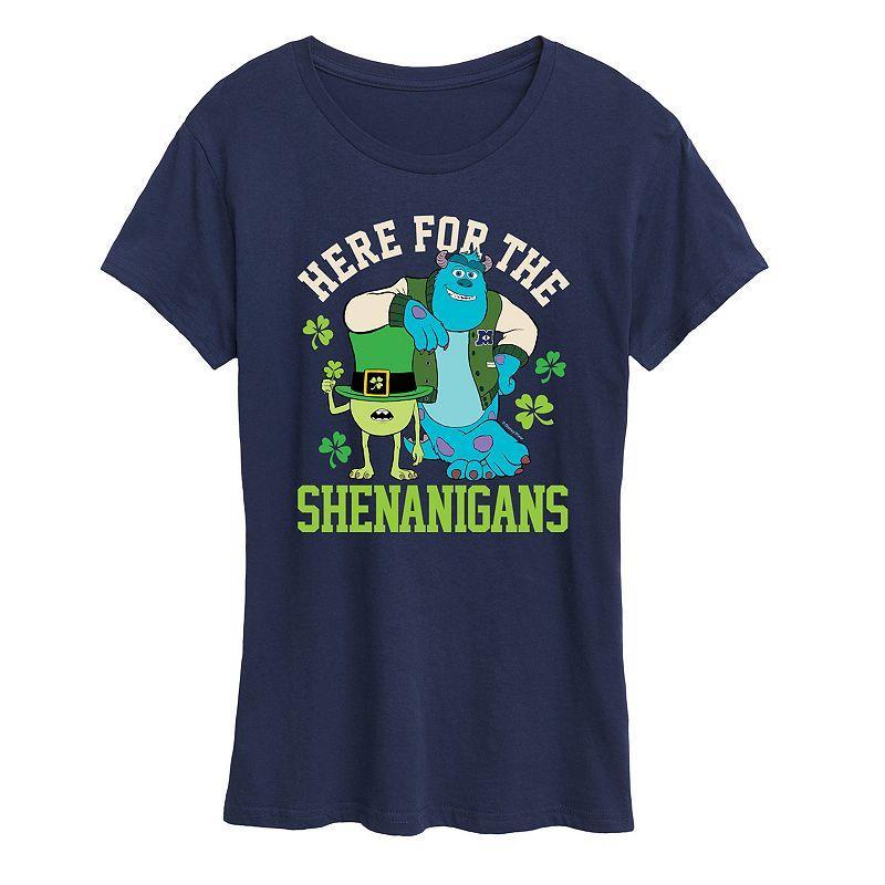 Disney / Pixars Monsters, Inc. Maternity Shenanigans Graphic Tee, Womens Blue Product Image