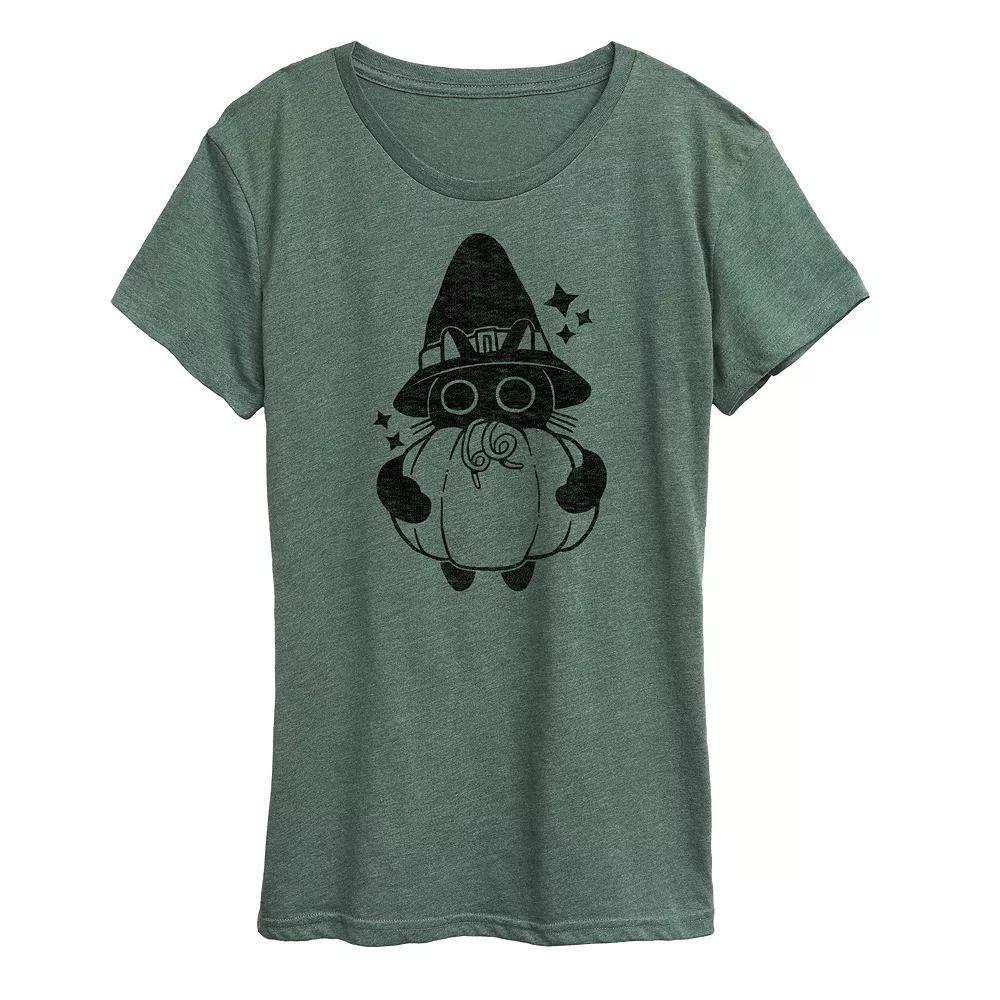 Womens SpongeBob SquarePants Happy St. Patricks Day Graphic Tee Grey Green Product Image