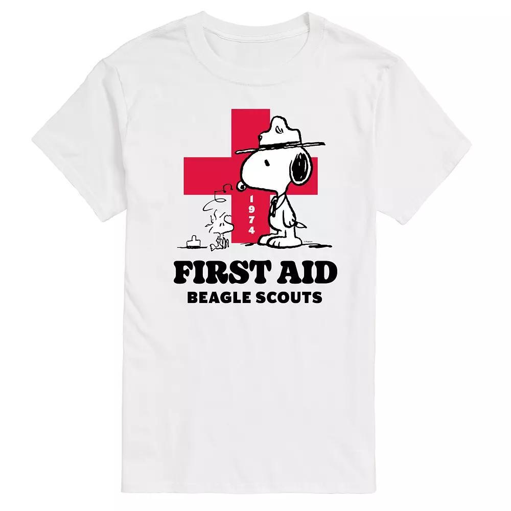 Big & Tall Peanuts First Aid Beagle Scouts Graphic Tee, Mens Product Image