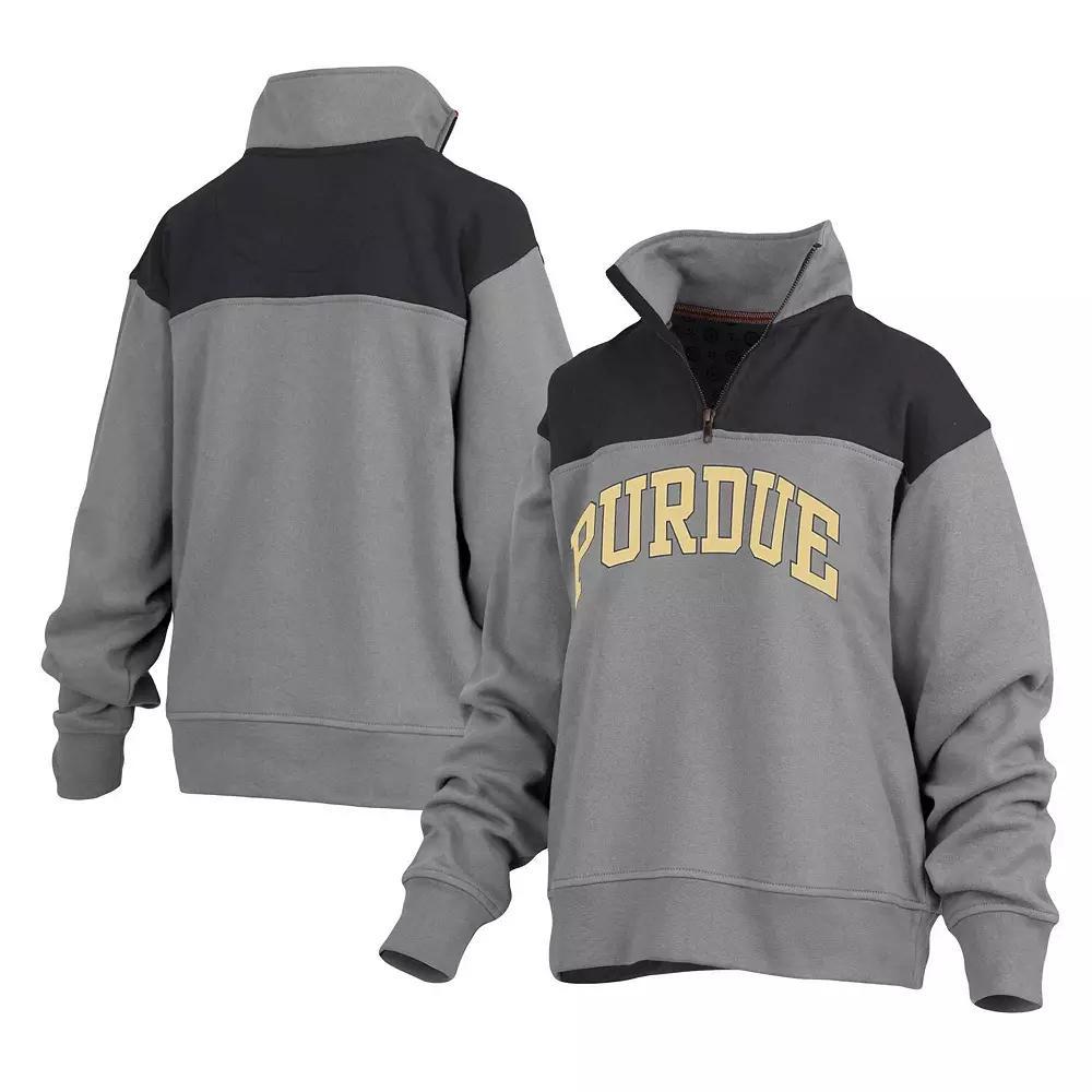 Women's Pressbox Gray Kentucky Wildcats Avon Fleece Quarter-Zip Jacket, Size: Medium, Grey Product Image