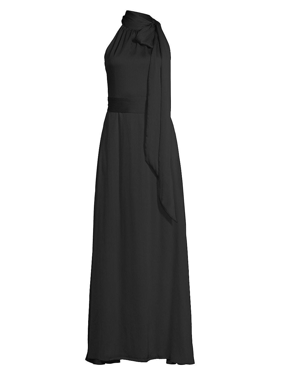 Womens Kayla Crinkled Georgette Gown Product Image