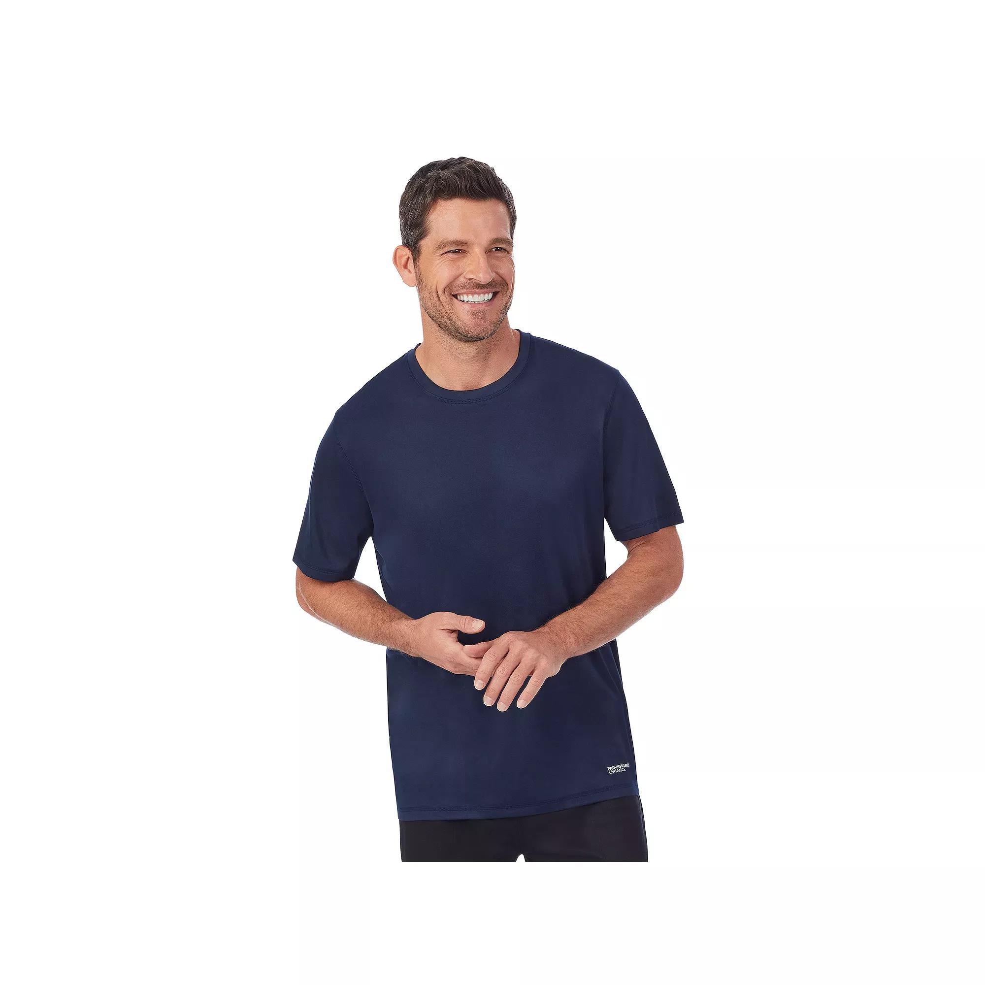 Big & Tall Cuddl Duds Far Infrared Crewneck Short Sleeve Pajama Tee, Mens Product Image