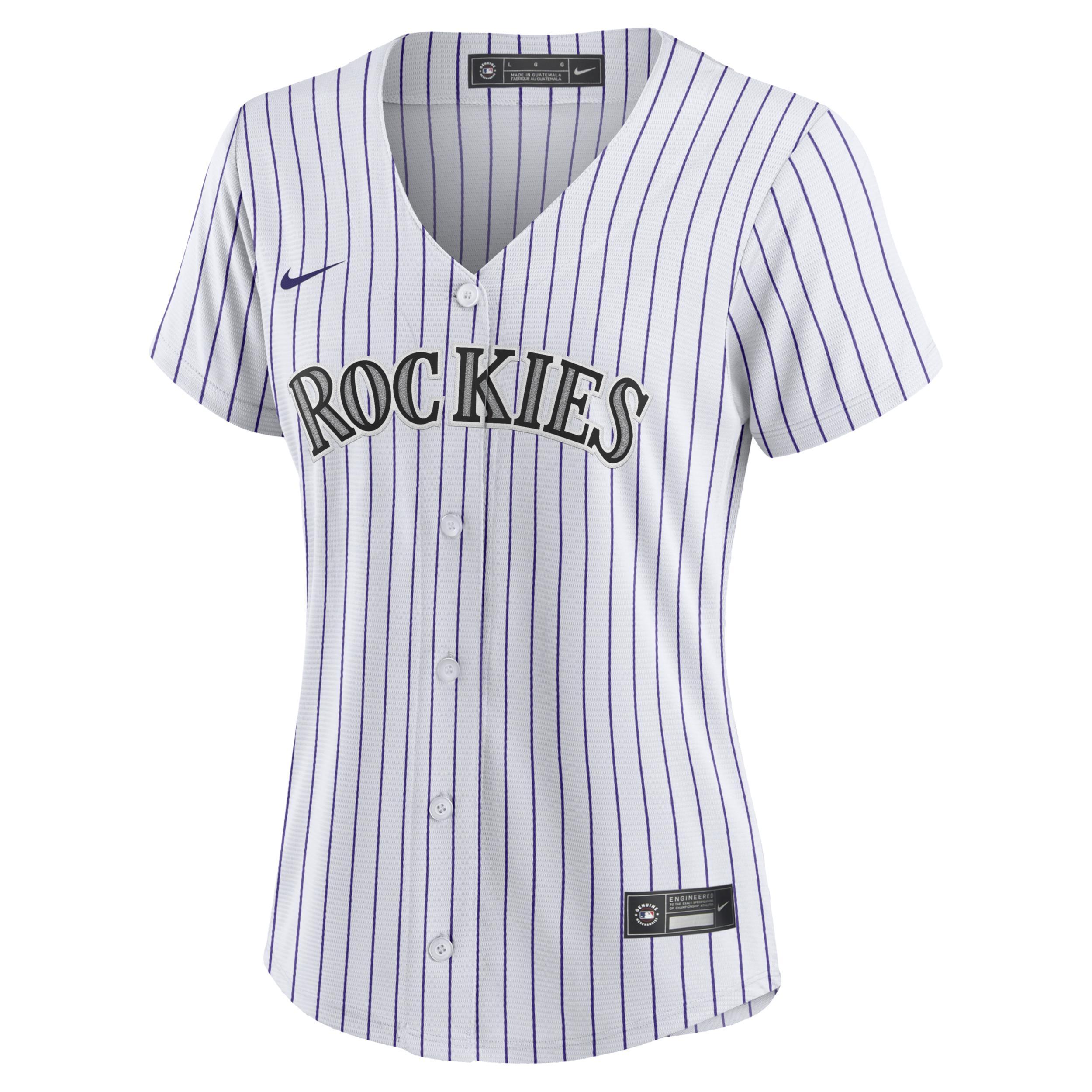 Women's Nike Charlie Blackmon White Colorado Rockies Home Replica Player Jersey, Size: 2XL Product Image