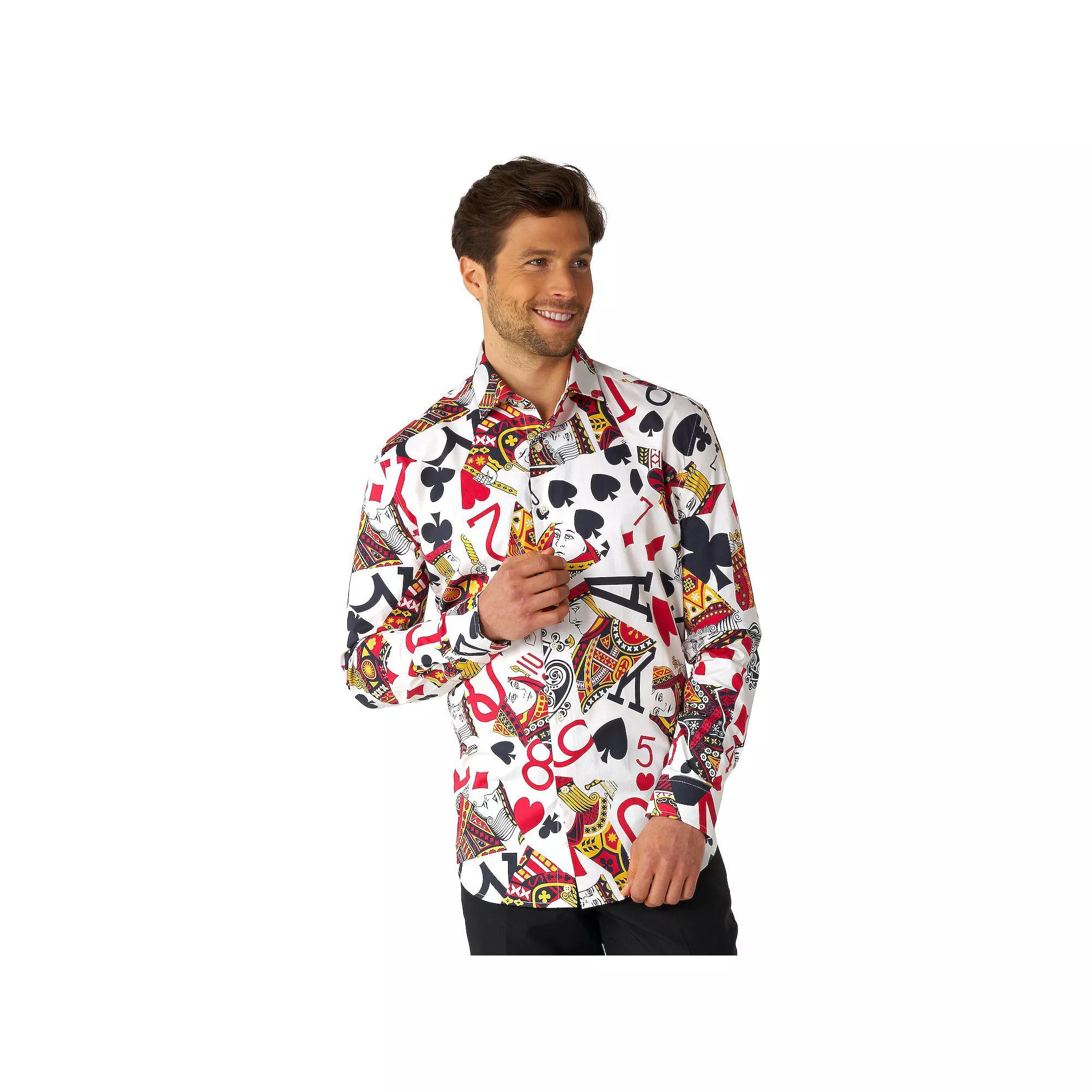Men's OppoSuits Button-Down Dress Shirt, Size: XS, King Of Clubs Product Image