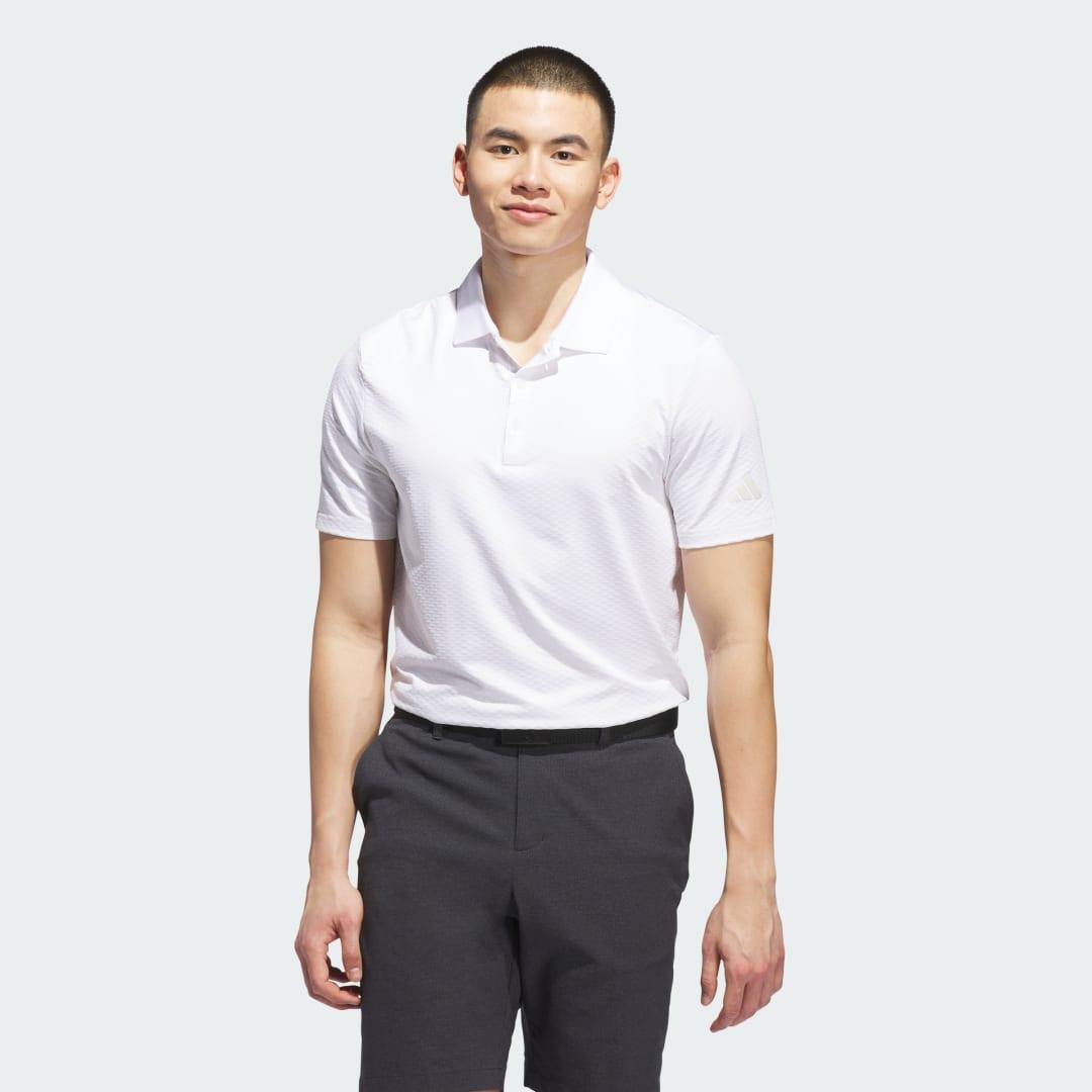 adidas Beyond Textured Polo Shirt Pure Teal S Mens Product Image