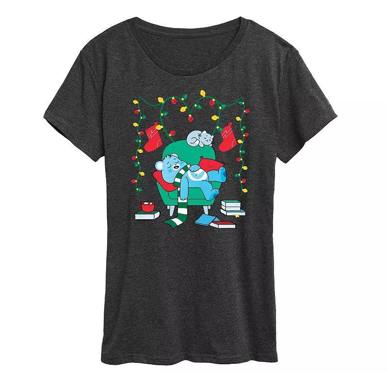 Womens Care Bears Cozy Christmas Graphic Tee, Girls Product Image