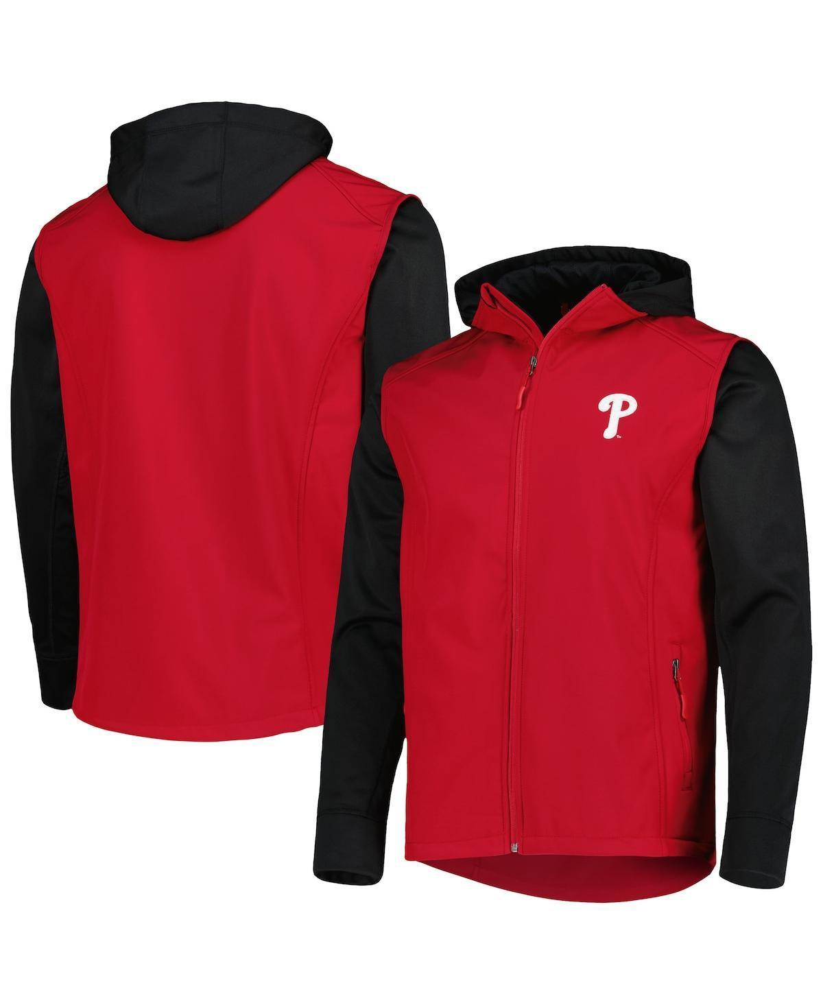 Men's Dunbrooke Red/Black Philadelphia Phillies Alpha Full-Zip Jacket, Size: Small Product Image