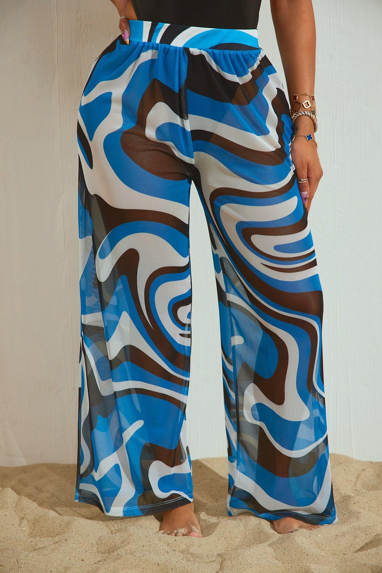 Dare To Dream Coverup Pant - Teal/combo Product Image