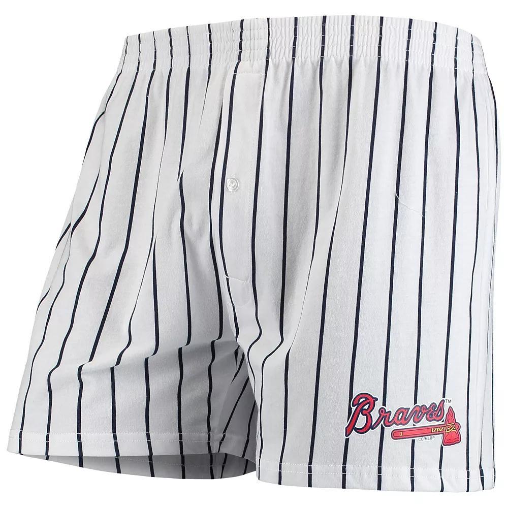 Men's Concepts Sport White Atlanta Braves Vigor Boxer Shorts, Size: XL Product Image