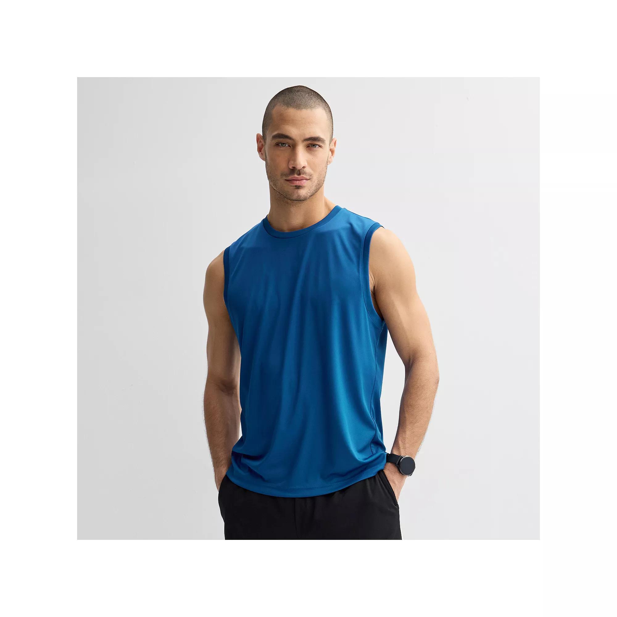 Men's Tek Gear Dry Tek Muscle Tank, Size: Large, Modern White Product Image