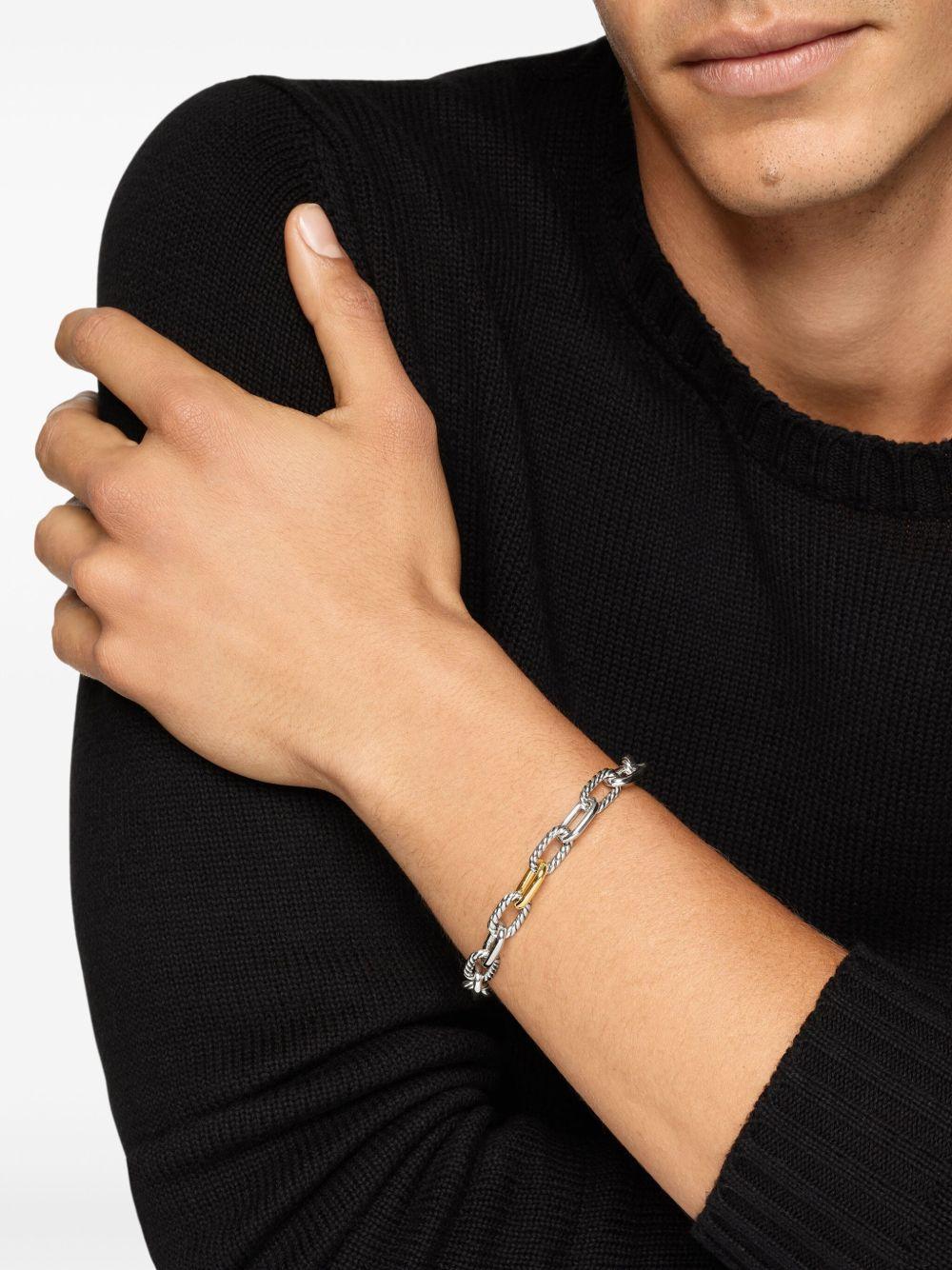 18kt yellow gold and sterling silver DY Madison® chain bracelet Product Image